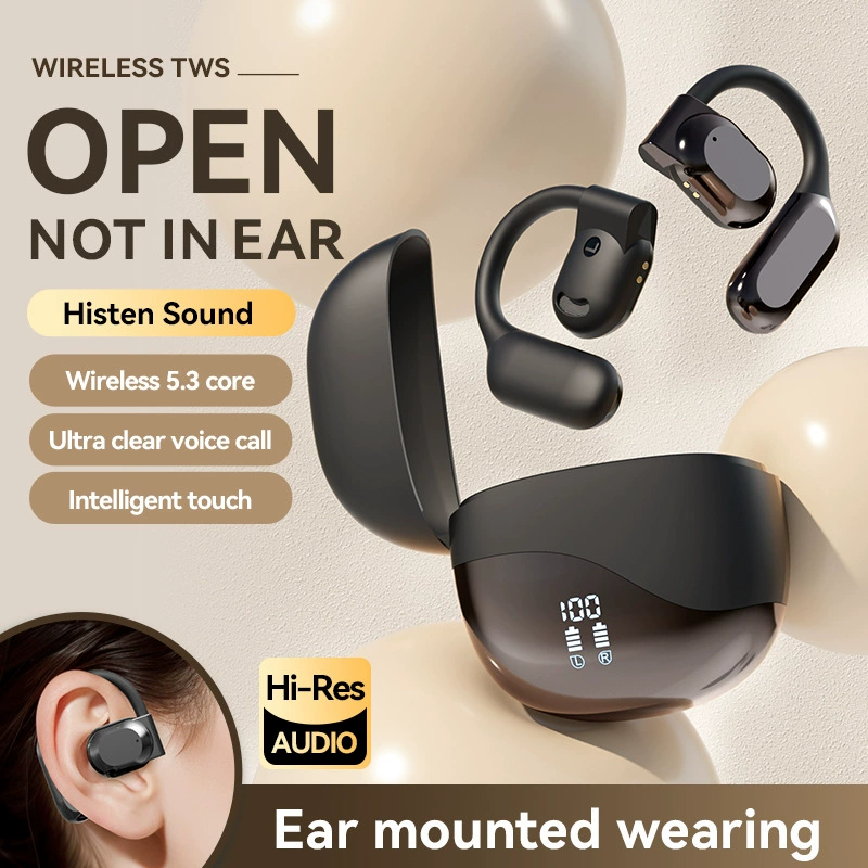 Наушники с клипсой на ухо, сверхдлинные беспроводные наушники, Bluetooth