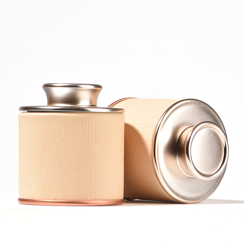 Portátil pequeña olla de té tarro de té caja de embalaje Té Negro Té Verde Oro Junmei túnica roja tarro vacío Universal Tarro de papel de tamaño pequeño
