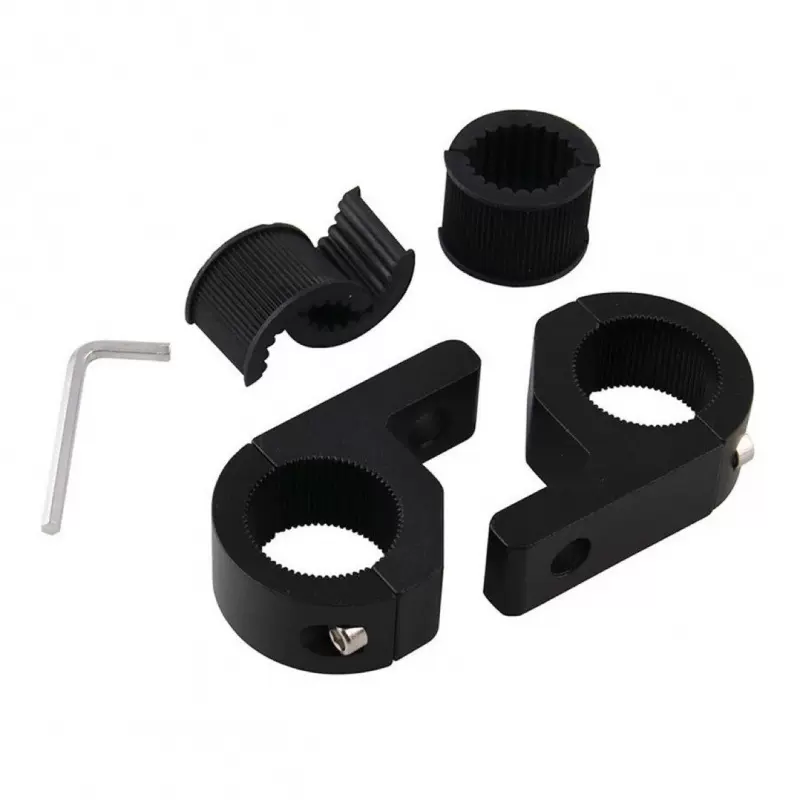 LED射灯支架摩托车保险杠灯架钢管支架汽车前杠工作灯管夹支架