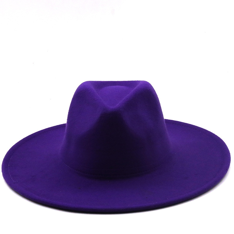 Retro Brim Big Brim Autumn And Winter Wool Top Hat display picture 15