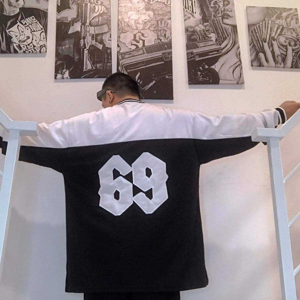 Утолщенная сверхпрочная верхняя одежда из Джерси оливкового цвета с длинными рукавами, Размер 69, подходящая по цвету Классическая верхняя одежда в стиле хип-хоп чикано в мексиканском стиле