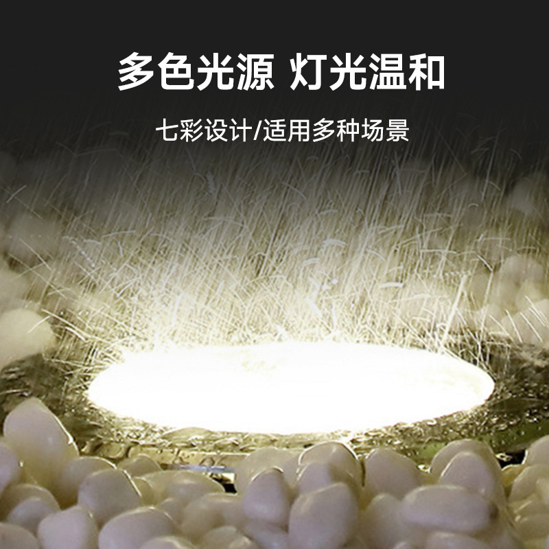 Transfronterizo LED lámpara de pie al aire libre incrustado redondo de acero inoxidable luz cálida luz blanca impermeable 36W lámpara subterráneo fábrica al por mayor