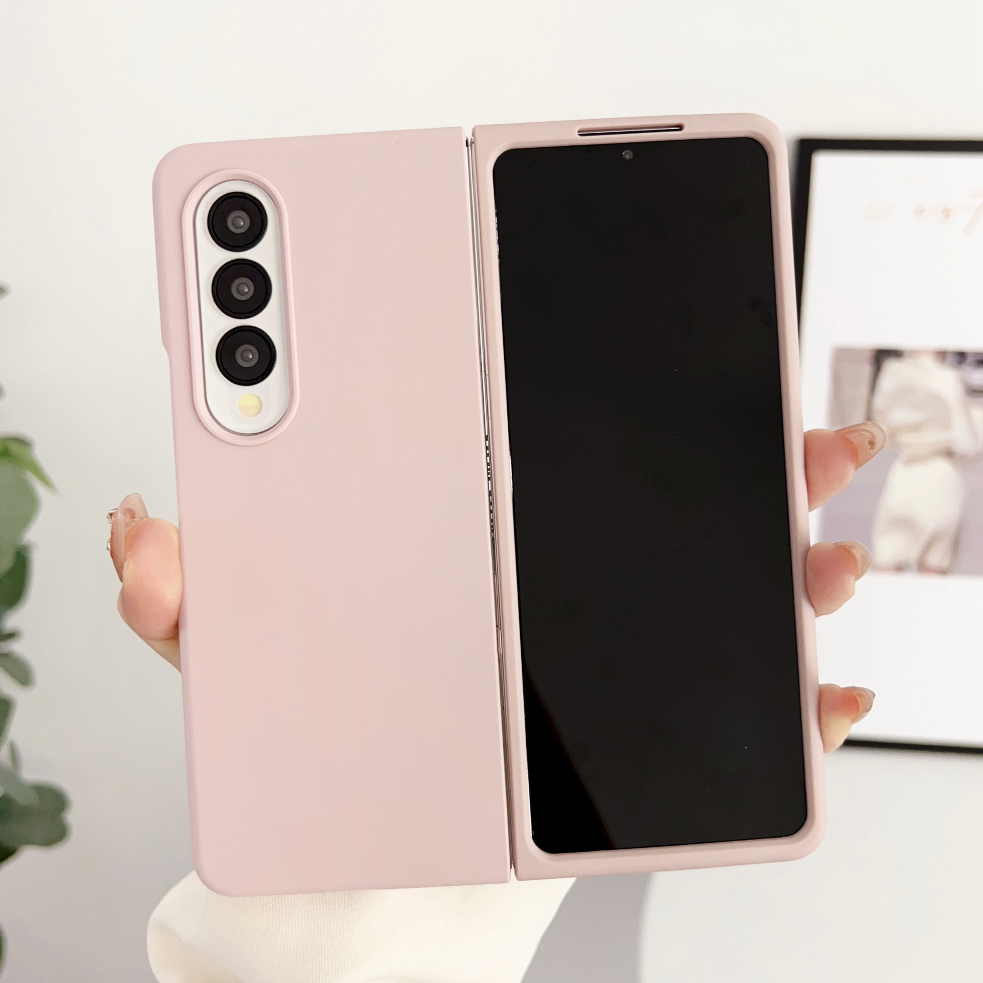 Flüssigsilikon Handyhülle Für Samsung Galaxy Z Fold 4 3 2_voghion.com