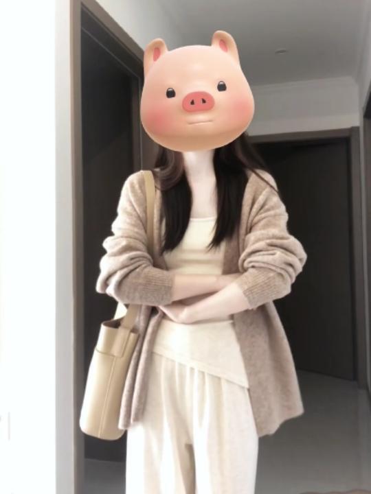 韩版hiphop开衫毛衣女春秋宽松慵懒风软糯温柔休闲百搭针织衫上衣|undefined