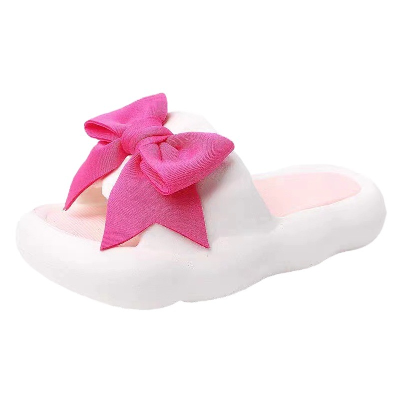 Zapatillas Súper suaves de suela gruesa mariposa de las mujeres zapatillas de hadas al aire libre baño interior antideslizante desodorante zapatillas