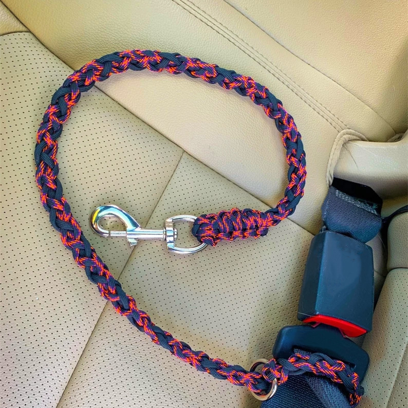 Cat dog pet safety car vehicle with dog pet leash suit car seat belt bow tie belt suit