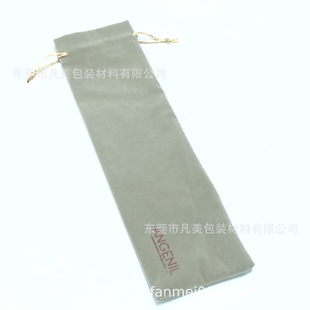 Supply Metal Straw Velvet Bag Straight Hair Stick Storage Velvet Bag Beauty Instrument Comb Packaging Bezel Drawstring Bag