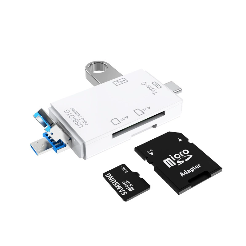 Wholesale Type-C USB OTG Card Reader TF SD Multifunctional Card Reading Computer Mobile OTG Card Reader