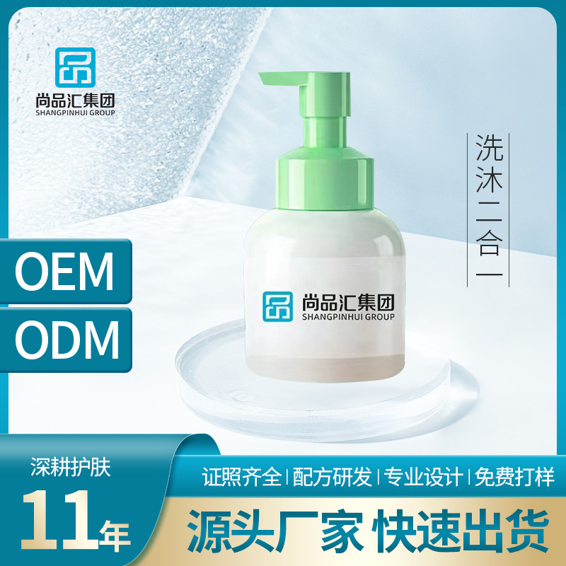 Soapberry Baby Wash and Shower Two-In-One Mild and Moisturizing Tear-Free Formula Baby Care Oem Source Manufacturer 300ml