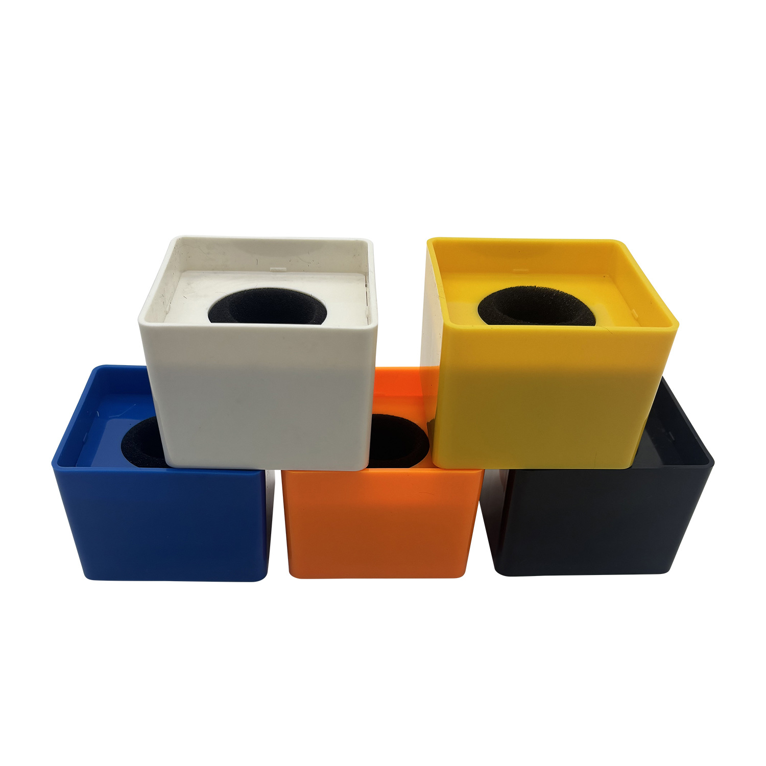 ABS麦克风台标 四方形台标 黑白两色台标 每一个都带加厚棉