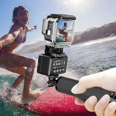 跨境 潜水摄影补光灯40m防水适用Gopro相机水陆摄影打光灯