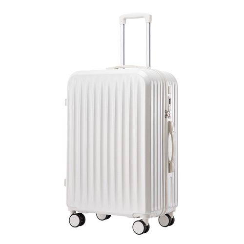 Small 20-inch rolling suitcase with luggage for women, 24-inch for men, students, durable and sturdy, password travel leather suitcase with universal wheels