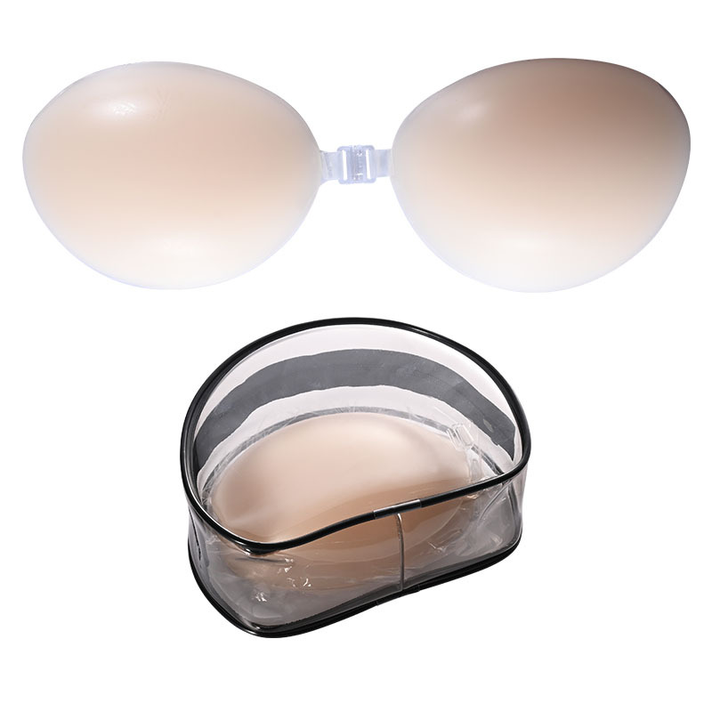 [흰 피부] 순수 실리콘 가슴 패치 2배 두께 + 지퍼 박스