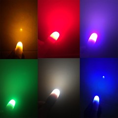 Halloween luminous magic finger light props sensor light bar event party finger light trick toys