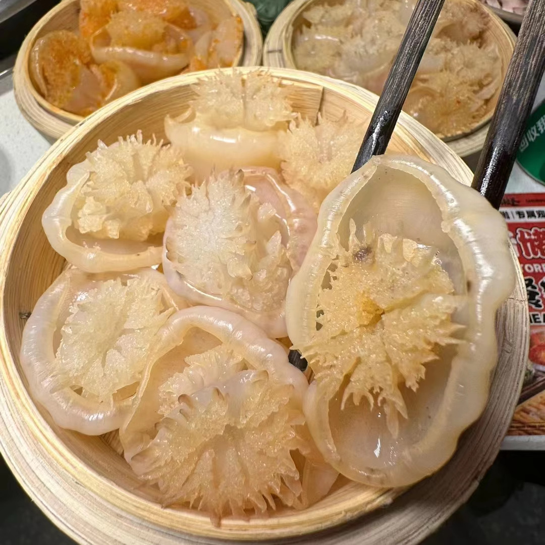 海蜇花海蜇头水母花凉拌海蜇酒店餐饮特色网红火锅食材海母花商用