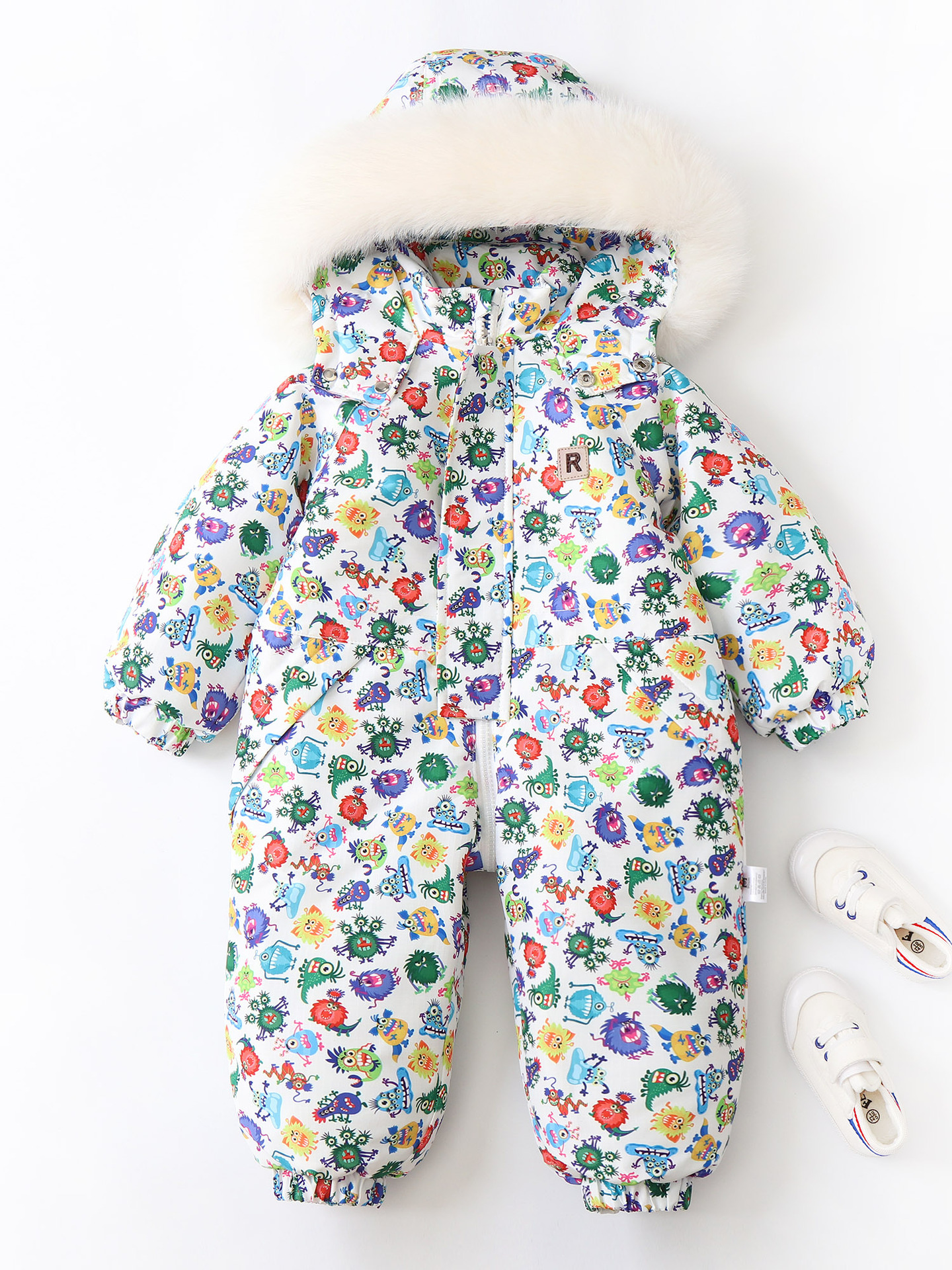 Fashionable quilted thin children's ski winter ski suit to go out