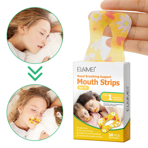 ELAIMEI Adult and Children Closed Mouth Tape Universal Breathing Corrector to Prevent Mouth Breathing and Snoring Patch