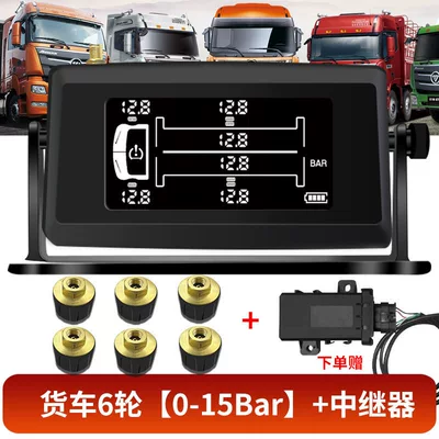 and trailers, available for 6, 8, Tire pressure monitoring system - 6-wheels-0-15bar-deluxe-model-relay-pure-copper-base