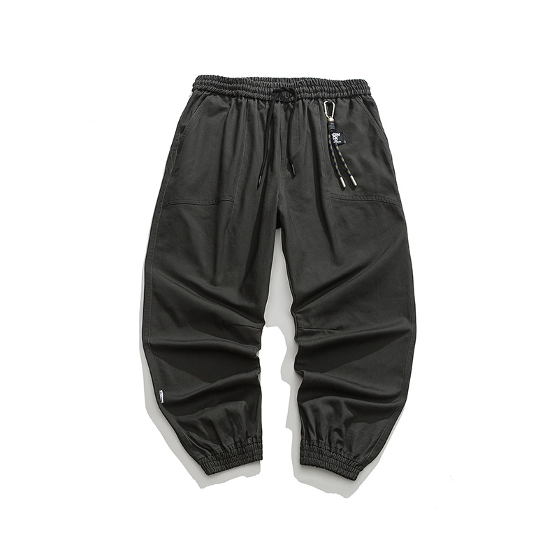 Autumn solid color three dimensional Japanese retro trousers