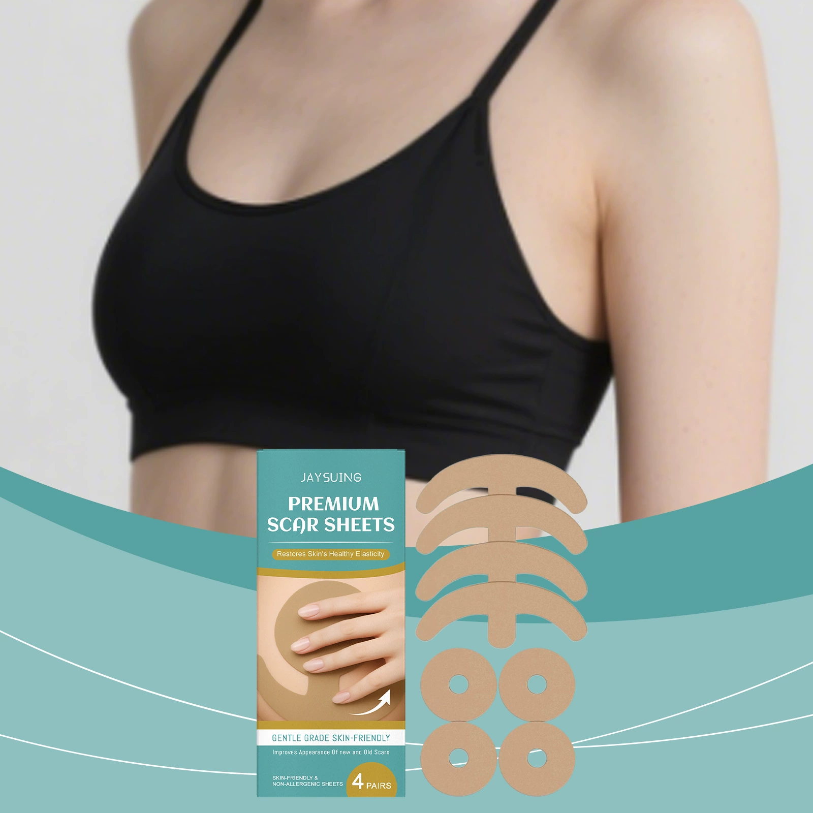 Пластырь для ухода за грудью Jaysuing питает и заботится о женской груди, ежедневный портативный пластырь для нежного ухода за грудью