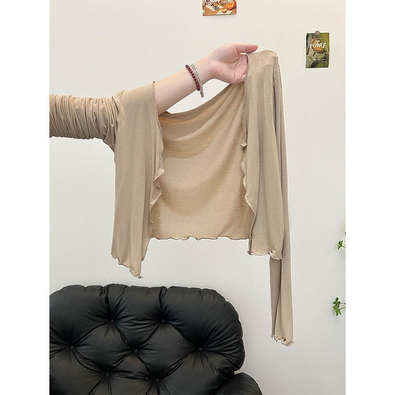 Tencel Thin Sun-Protective Cardigan for Women, Summer Wear with Dresses, Camisoles, Modal Top, Shawl, Small Jacket Tencel Thin Sun-Protective Cardigan for Women, Summer Wear with Dresses, Camisoles, Modal Top, Shawl, Small Jacket