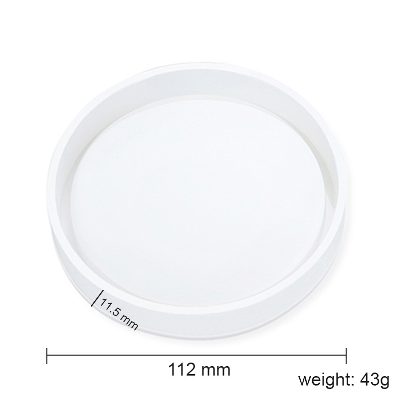 Glue Dripping Mold Round Hexagonal Square Coaster Handmade Crystal High Permeable Resin Silicone Mold Ornaments