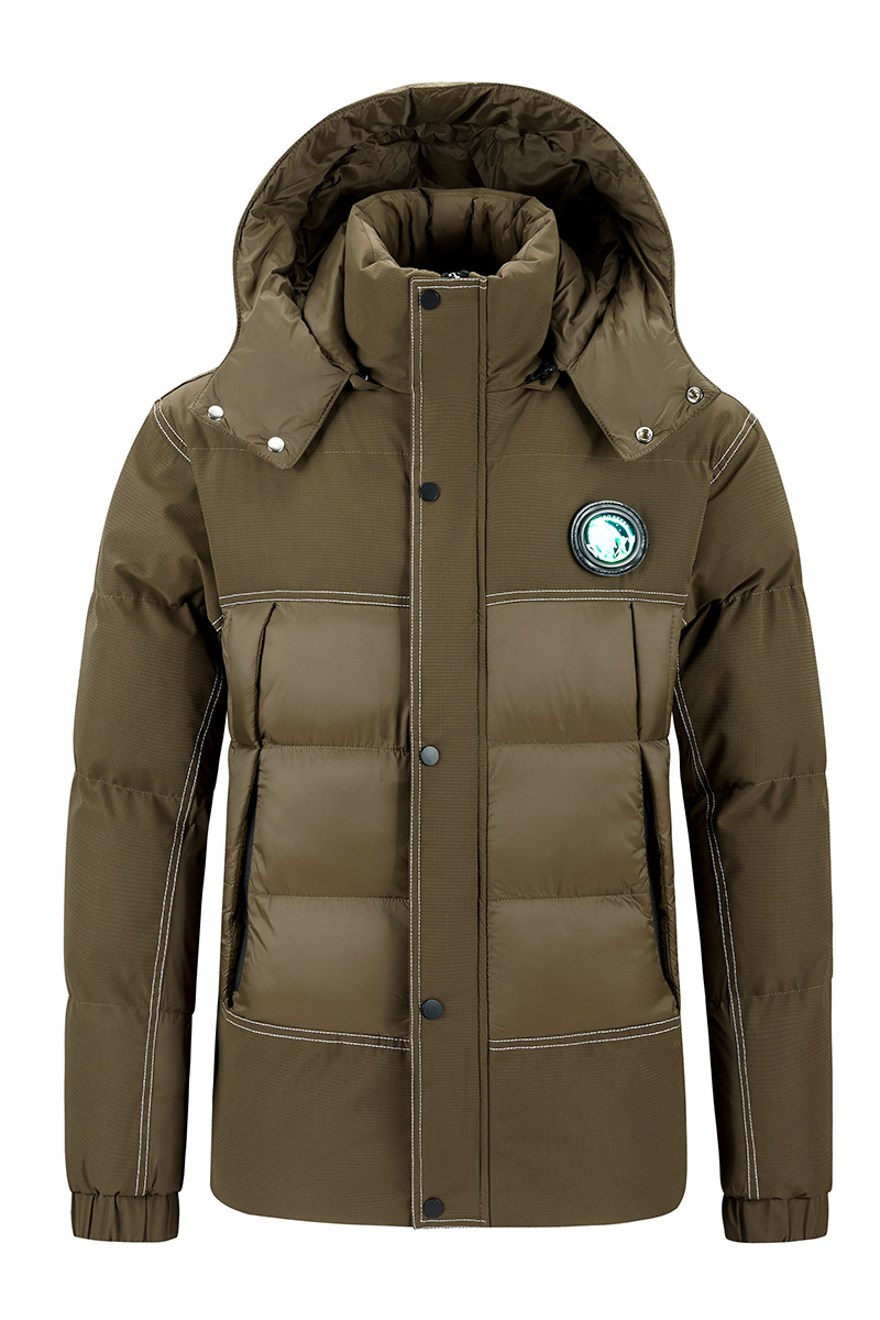Vêtements pour hommes grande taille manteau en coton chaud décontracté plus velours épaissi multi-poches manteau en coton à capuche amovible_voghion.com