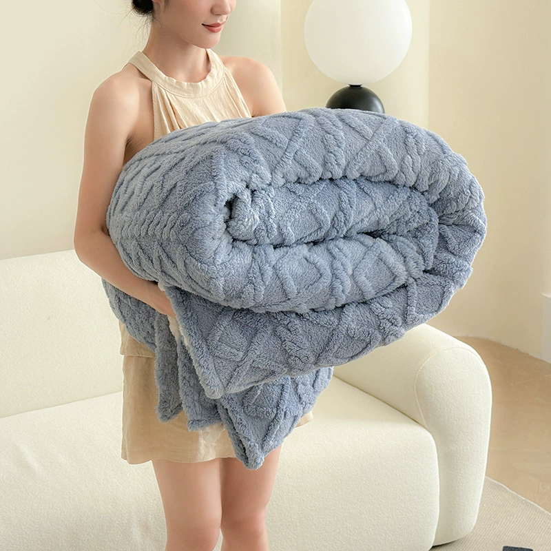 Coral Flannel Duvet, Increased Thickness, Plush Double-Layer & Single-Layer, Multiple Sizes