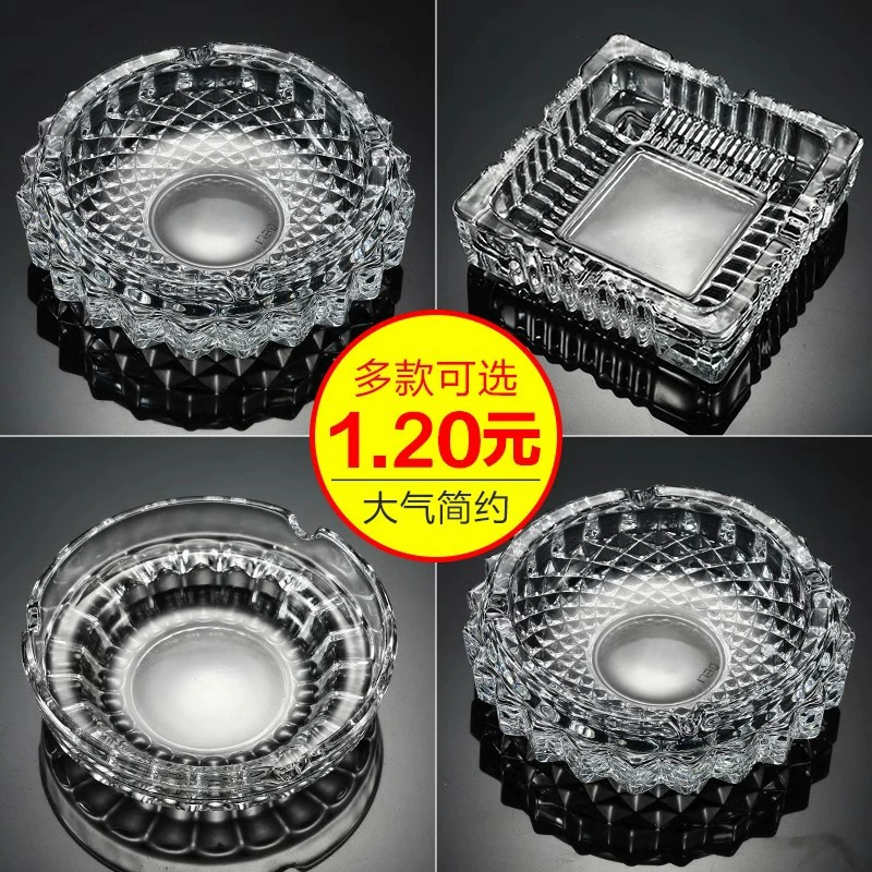 Пепельница для отеля, офисная пепельница, хрустальная персонализированная домашняя стеклянная пепельница для гостиной, очень большая, модная.