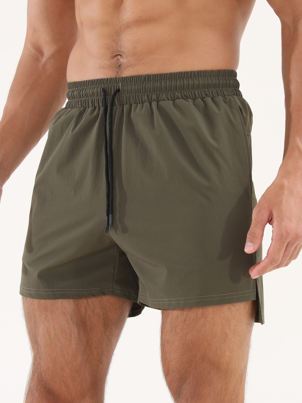 Pantalones cortos deportivos masculinos, ocio, moda, baloncesto, carrera, fitness, entrenamiento de secado rápido en verano, pantalones de cinco puntos de nylon transpirables