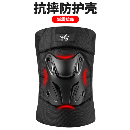 Motorcycle PP double strap warm and breathable short windproof riding protective gear four-piece set elbow and knee pads