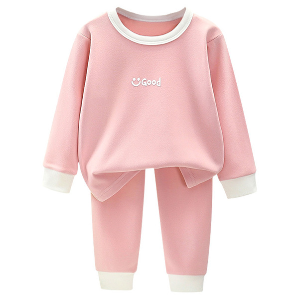 Children's velvet keep warm set for men and women