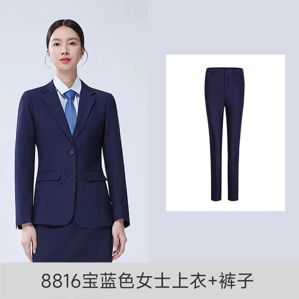 Blue classic suit jacket, trousers