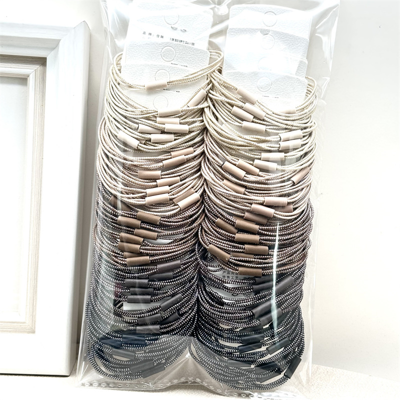 Cuerpo de leopardo coreano accesorios para el cabello asequibles 5 tarjetas cuerdas de cabello cuatro en uno de alta elasticidad correa de cola de caballo alta cuerda de cabeza