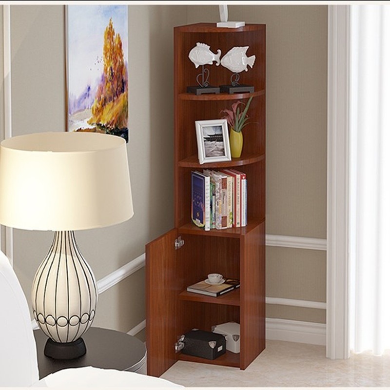 角柜置物架现代简约??多功能转角柜墙边拐角落地收纳储物三角柜