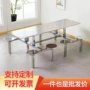 学校组合连体不锈钢餐桌椅
