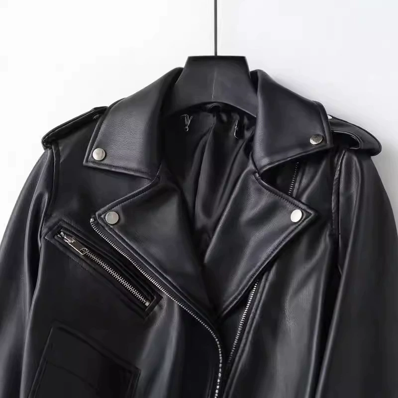 Autumn jacket, short belt, Korean style
