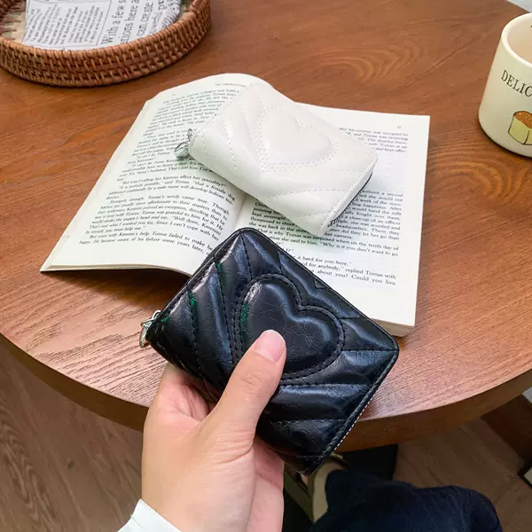 Simple New Style Card Holder, Korean-Style Ins Id Holder, High-Value Cute and Sweet Pu Multi-Card Slot Accordion-Style Women's Wallet