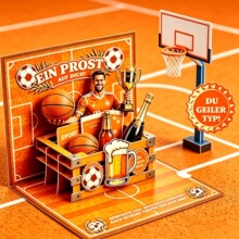 BASICBIRD Money gift as pop-up beer box, birthday card,