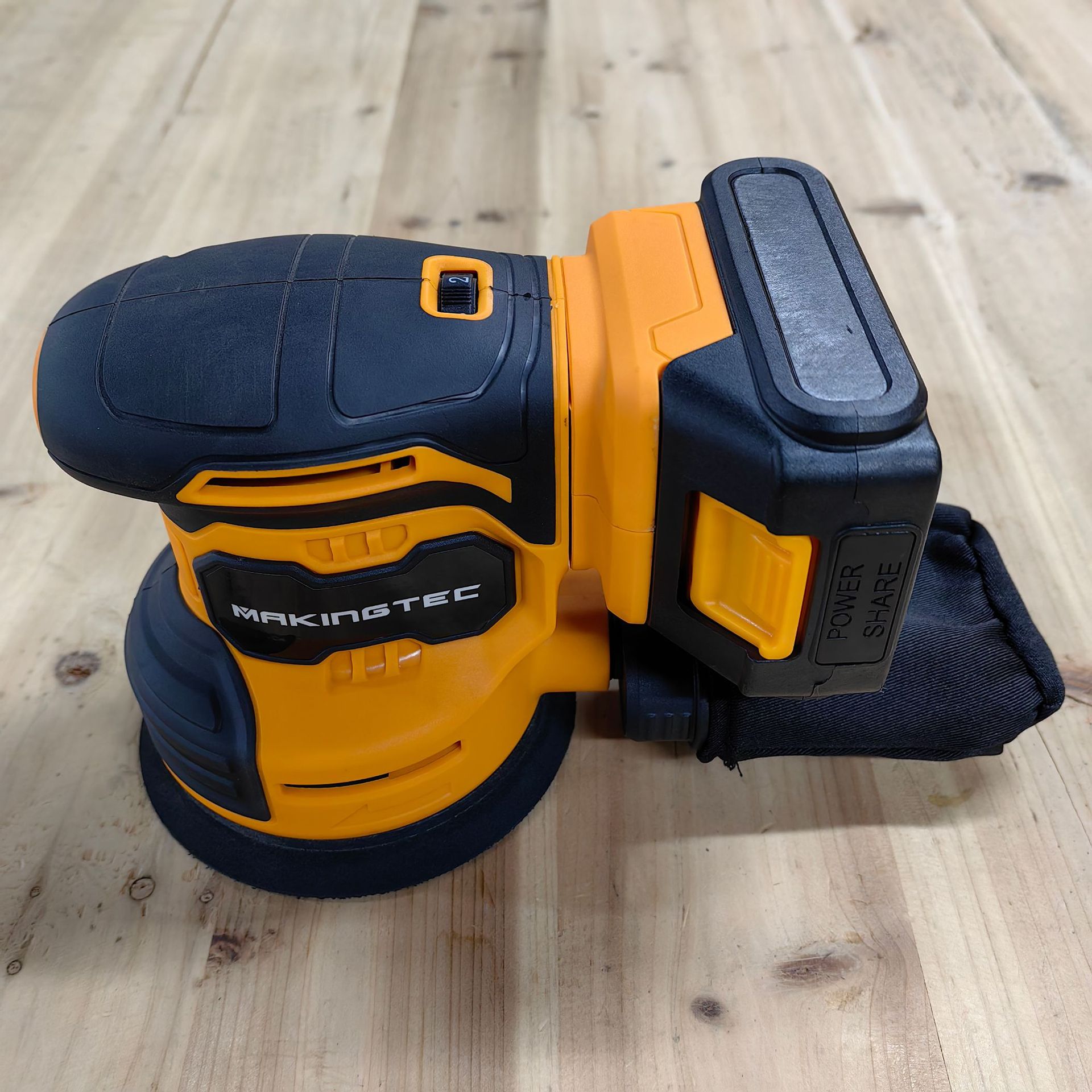 充电式锂电汽车抛光机木工木材圆形电动砂光机多功能手持式打磨机