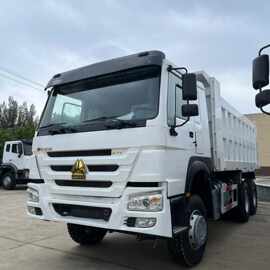 出口精翻重汽豪沃6*4 自卸车 371马力  前四后八渣土翻斗自卸车
