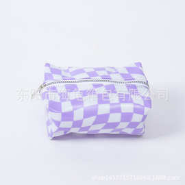 糖果色pvc化妆包透明包装袋 防水收纳防疫包 便携旅行洗漱袋UV印