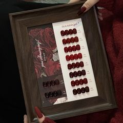 新しいアンコラレッド10色マニキュアジェル、2025秋冬ホワイトニングチェリーワインレッド新年レッドマニキュア