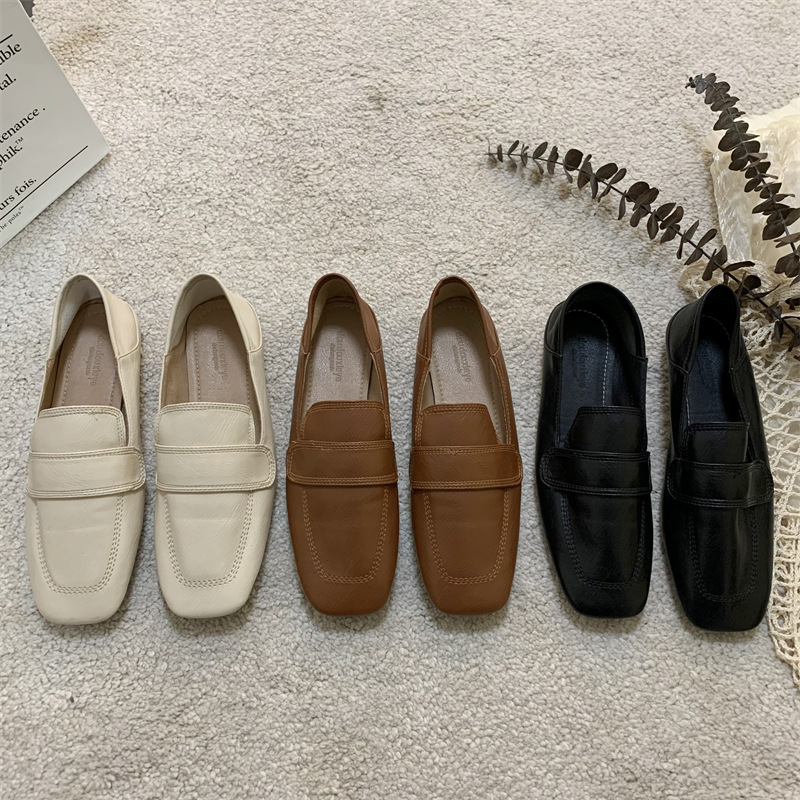 Mori-style retro simple loafers, new early spring 2026 model, suitable for all seasons, comfortable slip-on shoes for women Mori-style retro simple loafers, new early spring 2026 model, suitable for all seasons, comfortable slip-on shoes for women