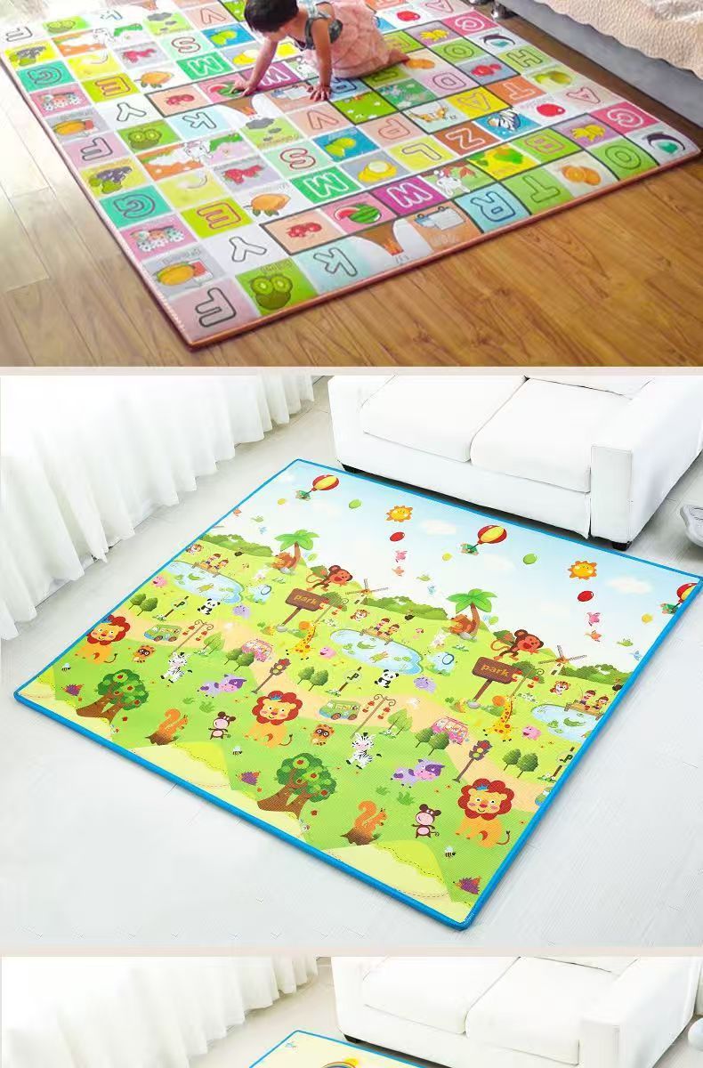 Baby Crawling Mat for Infants and Young Children Thickeneded Living Room Household Formaldehyde-Free Floor Mat Non-Toxic, Odorless, Non-Slip and Moisture-Proof Crawling Mat