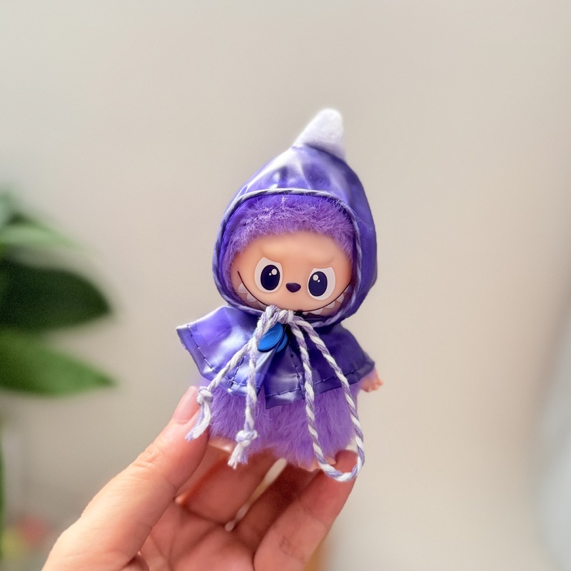 迷你版4.0LABUBU搪胶脸毛绒盲盒玩偶衣服圣诞套装小鼻嘎心底密码|undefined