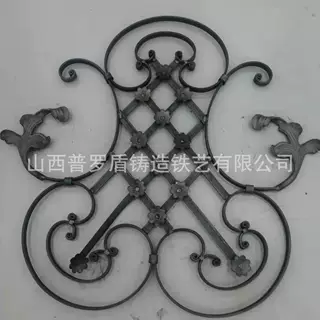 铸铁花铁艺护栏配件别墅铁艺大门铸铁花件楼梯栏杆锻造装饰花