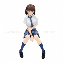 泡面压小爱酱二次元校服动漫泡面手办现货美少女车载景品学院摆件