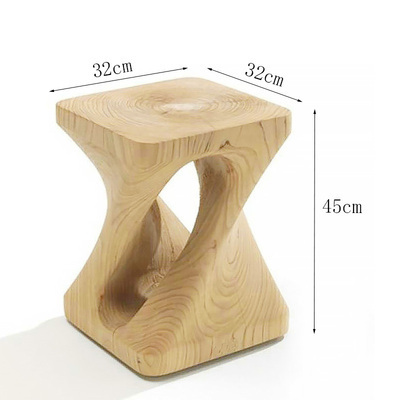 Taburetes de madera de tronco de alojamiento nórdico taburetes de madera maciza taburetes de asiento taburetes de madera maciza
