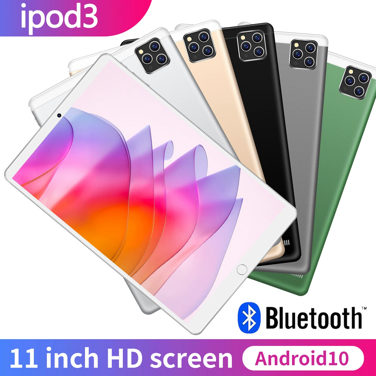 Кросс-бордер посвящен новому 11-дюймовому iPod3 планшету 2+16Г онлайн-уроки, HD-экран, двойная карта, двойной standby